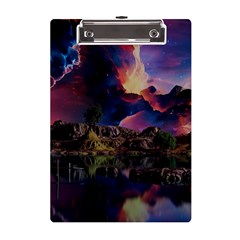 Lake Galaxy Stars Science Fiction A5 Acrylic Clipboard