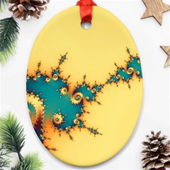 Fractal Art Fractals Digital Art Ornament (oval) by Uceng