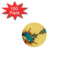 Fractal Art Fractals Digital Art 1  Mini Buttons (100 Pack)  by Uceng