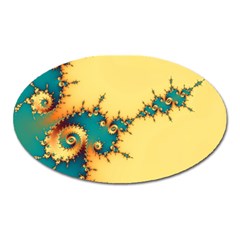 Fractal Art Fractals Digital Art Oval Magnet by Uceng