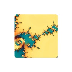 Fractal Art Fractals Digital Art Square Magnet by Uceng