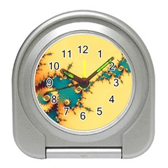 Fractal Art Fractals Digital Art Travel Alarm Clock by Uceng