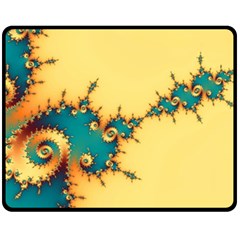 Fractal Art Fractals Digital Art One Side Fleece Blanket (medium) by Uceng