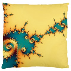 Fractal Art Fractals Digital Art Large Cushion Case (two Sides) by Uceng