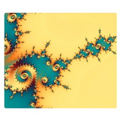 Fractal Art Fractals Digital Art One Side Premium Plush Fleece Blanket (small)