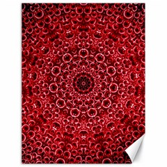 Red Wallpaper Mandala Pattern Art Canvas 18  X 24  by Uceng