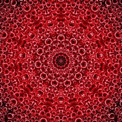 Red Wallpaper Mandala Pattern Art Play Mat (rectangle)