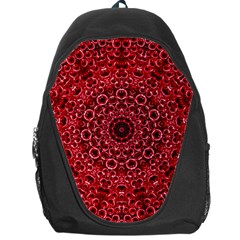 Red Wallpaper Mandala Pattern Art Backpack Bag