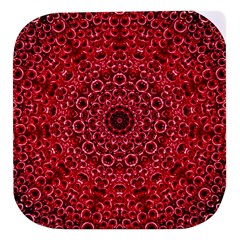 Red Wallpaper Mandala Pattern Art Stacked Food Storage Container by Uceng