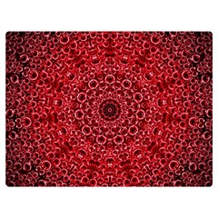 Red Wallpaper Mandala Pattern Art Premium Plush Fleece Blanket (extra Small)