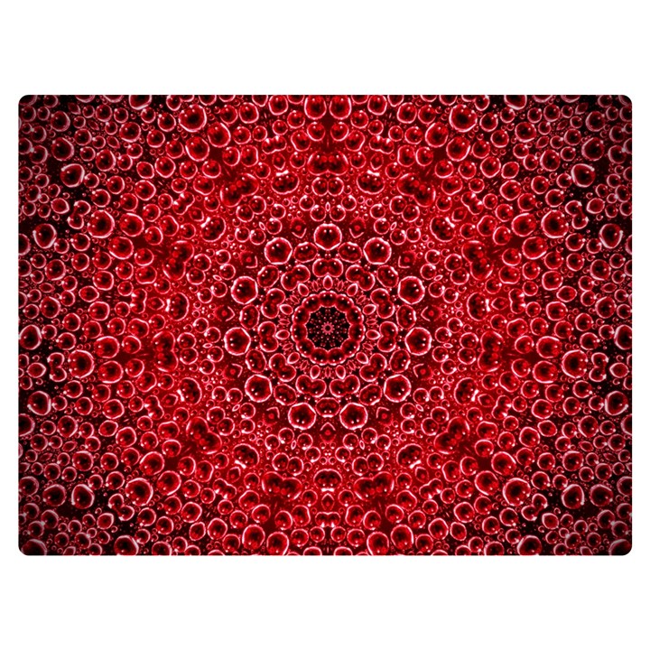 Red Wallpaper Mandala Pattern Art Premium Plush Fleece Blanket (Extra Small)