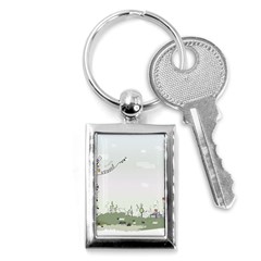 Abstract Key Chain (rectangle) by artworkshop