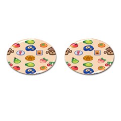 Acnh Wallpaper Cufflinks (oval)