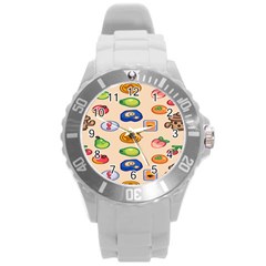 Acnh Wallpaper Round Plastic Sport Watch (l) by artworkshop