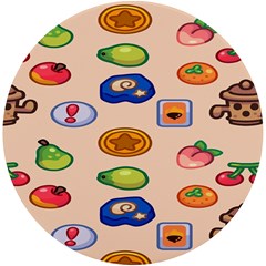 Acnh Wallpaper Uv Print Round Tile Coaster