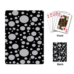 Black Circle Pattern Playing Cards Single Design (rectangle) by artworkshop