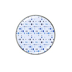 Blue Circle Pattern Hat Clip Ball Marker (4 Pack) by artworkshop