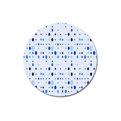 Blue Circle Pattern Magnet 3  (round) by artworkshop