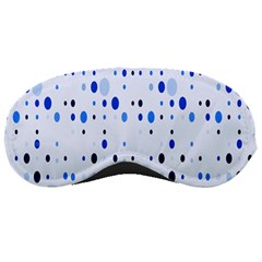 Blue Circle Pattern Sleeping Mask by artworkshop