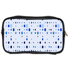 Blue Circle Pattern Toiletries Bag (one Side) by artworkshop