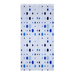 Blue Circle Pattern Shower Curtain 36  X 72  (stall)  by artworkshop