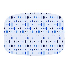 Blue Circle Pattern Mini Square Pill Box by artworkshop