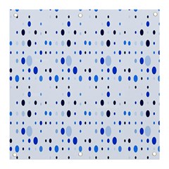 Blue Circle Pattern Banner And Sign 3  X 3  by artworkshop