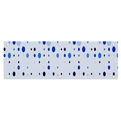 Blue Circle Pattern Banner And Sign 6  X 2  by artworkshop