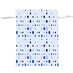 Blue Circle Pattern Lightweight Drawstring Pouch (xl) by artworkshop