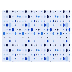 Blue Circle Pattern Premium Plush Fleece Blanket (extra Small) by artworkshop