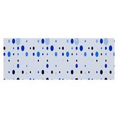 Blue Circle Pattern Banner And Sign 8  X 3  by artworkshop