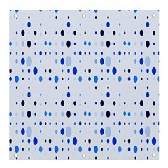 Blue Circle Pattern Banner And Sign 4  X 4  by artworkshop