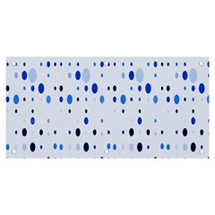 Blue Circle Pattern Banner And Sign 6  X 3  by artworkshop