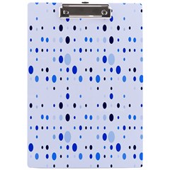 Blue Circle Pattern A4 Acrylic Clipboard by artworkshop