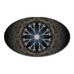 Mandala Ornament Background Oval Magnet by Uceng