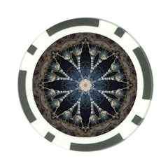 Mandala Ornament Background Poker Chip Card Guard by Uceng