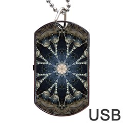 Mandala Ornament Background Dog Tag Usb Flash (two Sides) by Uceng