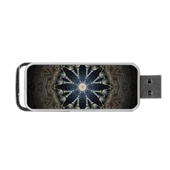 Mandala Ornament Background Portable Usb Flash (one Side) by Uceng