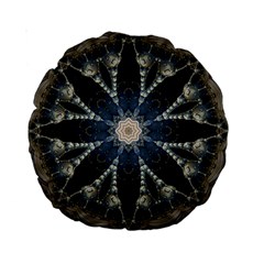 Mandala Ornament Background Standard 15  Premium Round Cushions by Uceng