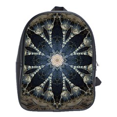 Mandala Ornament Background School Bag (xl) by Uceng