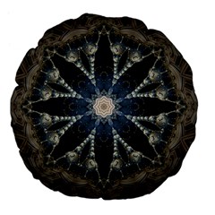 Mandala Ornament Background Large 18  Premium Flano Round Cushions by Uceng