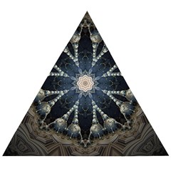 Mandala Ornament Background Wooden Puzzle Triangle by Uceng