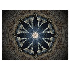 Mandala Ornament Background One Side Premium Plush Fleece Blanket (extra Small) by Uceng