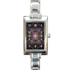 Fantasy Science Fiction Portal Rectangle Italian Charm Watch by Uceng