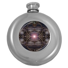 Fantasy Science Fiction Portal Round Hip Flask (5 Oz) by Uceng