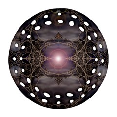 Fantasy Science Fiction Portal Round Filigree Ornament (two Sides) by Uceng