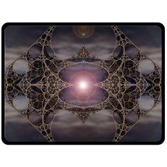 Fantasy Science Fiction Portal Fleece Blanket (large) by Uceng