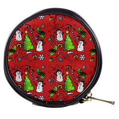 Santa Snowman Gift Holiday Mini Makeup Bag by Uceng