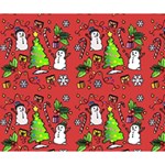 Santa Snowman Gift Holiday Deluxe Canvas 14  x 11  (Stretched) 14  x 11  x 1.5  Stretched Canvas