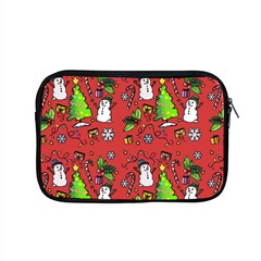 Santa Snowman Gift Holiday Apple Macbook Pro 15  Zipper Case by Uceng